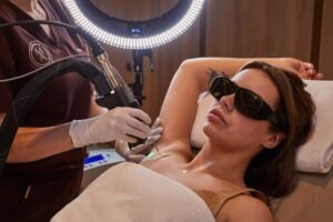 Underarm laser hair removal treatment at Manchester Aesthetics