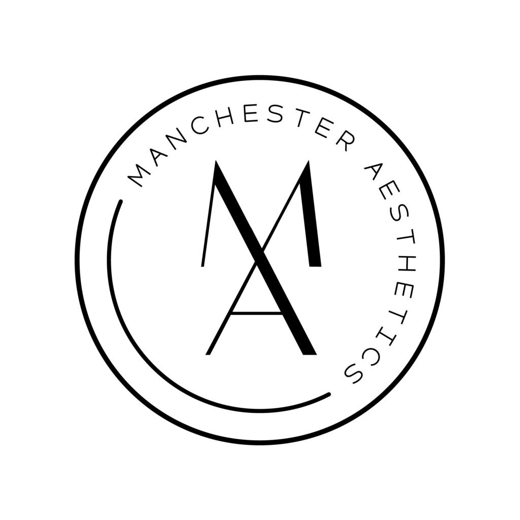 Home 12 manchester aesthetics logo circle whiteOUT