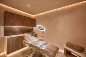 Aesthetic treatment room at Manchester Aesthetics clinic