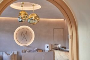 Reception area at Manchester Aesthetics clinic